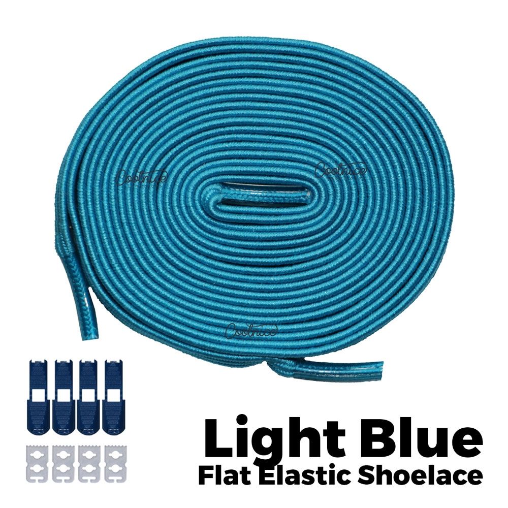 light blue shoelaces