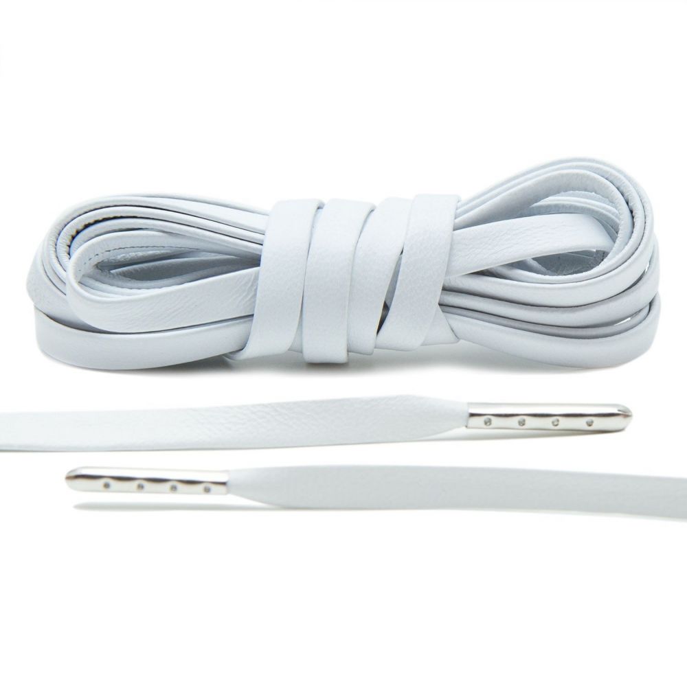 grey leather shoe laces