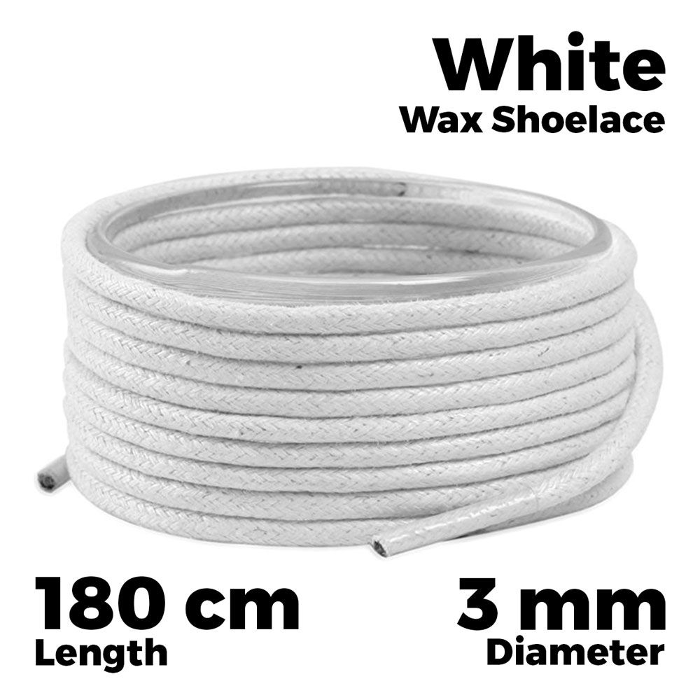 Waxed Cotton Boot/Sneaker Shoelaces 