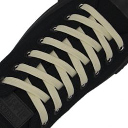 Sport Shoelace Flat - Cream White Width 1cm
