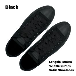 black satin shoe laces