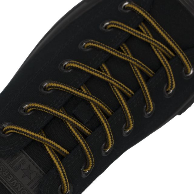 Light Coffee Dark Coffee Two Tone Bootlace Shoelace 80cm - Ø5mm