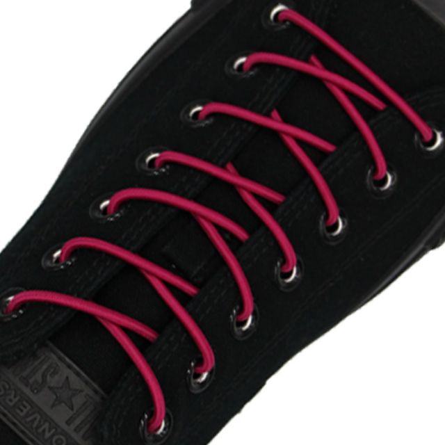 Dark Hot Pink Elastic Shoelace - 30cm Length 3mm Diameter