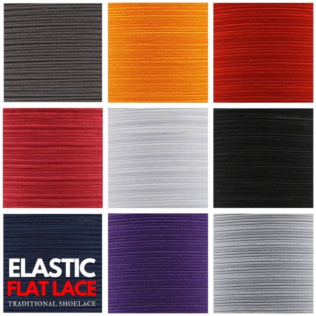 Flat Elastic Shoelace - 7mm
