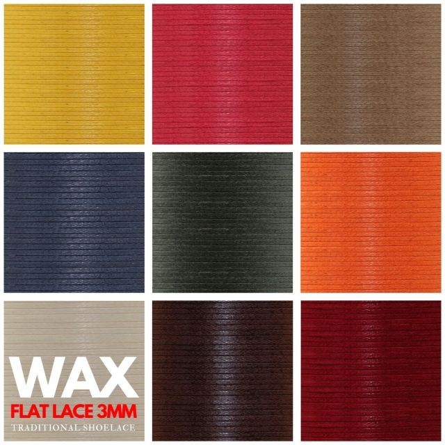 Wax Shoelace - Flat Width 3mm