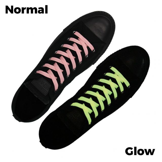 Light Pink Glow Shoelace - 30cm Length 10mm Width