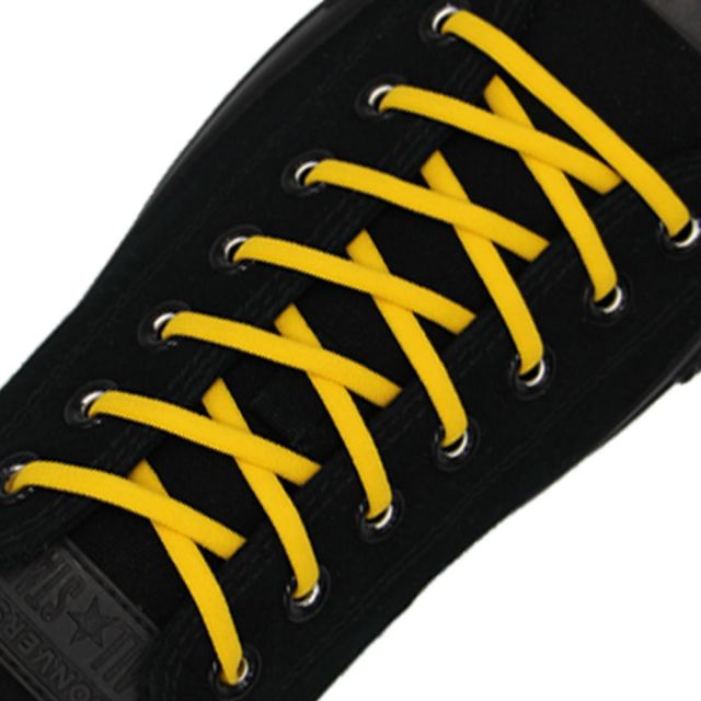 Dark Yellow Elastic Shoelace - 30cm Length 5mm Diameter