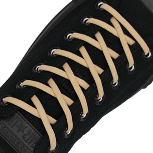 Khaki Elastic Shoelace - 30cm Length 5mm Diameter