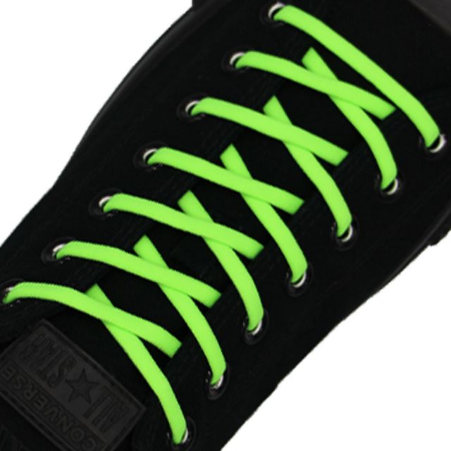 Neon Green Elastic Shoelace - 30cm Length 5mm Diameter