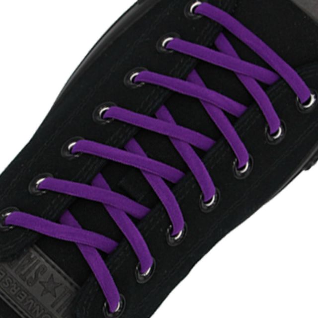 Purple Elastic Shoelace - 30cm Length 5mm Diameter