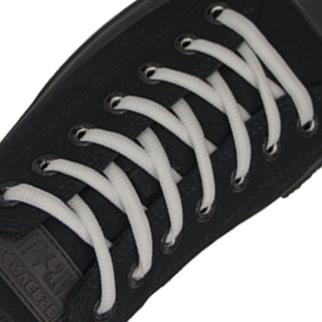Oval Diameter Ø4mm | White | Sports Shoelace