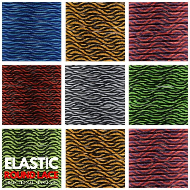 Wave Elastic Shoelace - Round Ø3mm