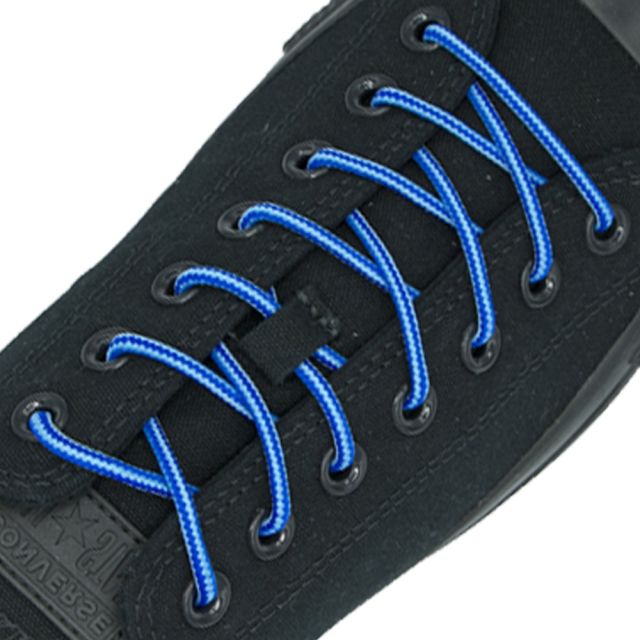 Two Tone Bootlace Shoelace Light Blue Blue 100cm - Ø4mm