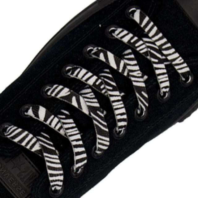 Zebra Fashion Shoelace - Flat